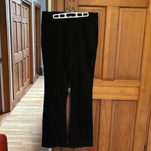 St. John’s Bay Bootcut Leg Jeans 14Long Black Rayon Cottonn Blend Like New